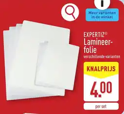 ALDI Expertiz lamineer folie aanbieding