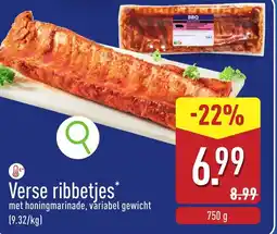 ALDI Verse ribbetjes aanbieding