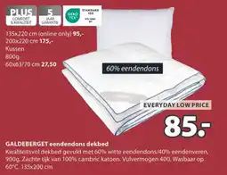 Jysk Galdeberget eendendons dekbed aanbieding