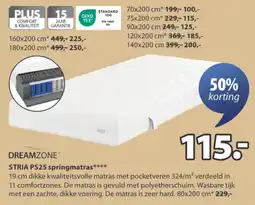 Jysk Stria PS25 Springmatras aanbieding