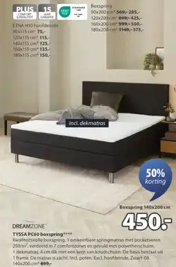 Jysk Tyssa PC60 Boxspring aanbieding