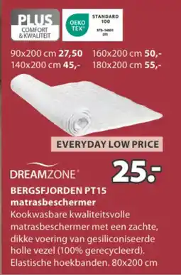 Jysk Bergsfjorden PT15 Matrasbeschermer aanbieding