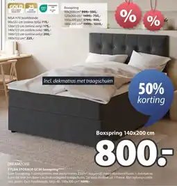 Jysk Tylda Storage GC50 Boxspring aanbieding