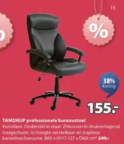 Jysk Tamdrup Professionele Bureaustoel aanbieding