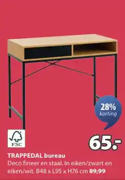 Jysk Trappedal Bureau aanbieding