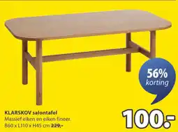 Jysk Klarskov Salontafel aanbieding