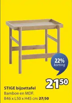 Jysk Stige Bijzettafel aanbieding