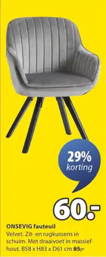 Jysk Onsevig Fauteuil aanbieding