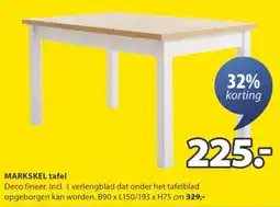 Jysk Markskel Tafel aanbieding