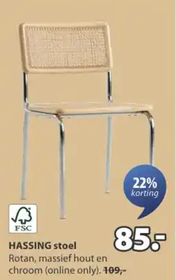 Jysk Hassing Stoel aanbieding