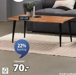 Jysk Hovslund Salontafel aanbieding