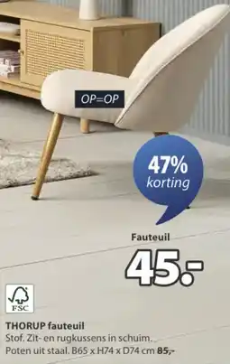 Jysk Thorup Fauteuil aanbieding
