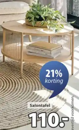Jysk Sneslev Salontafel aanbieding