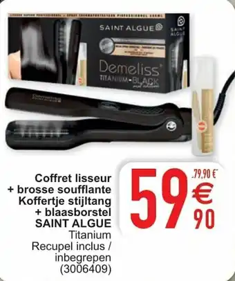 Cora Coffret liseur + brosse soufflante Koffertje stijltang + blaasborstel Saint Algue aanbieding