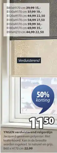Jysk Yngen Verduisterend Rolgordijn aanbieding