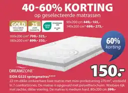 Jysk Eida GS25 Springmatras aanbieding
