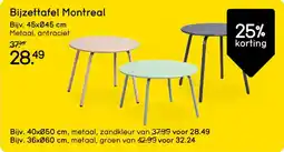 Leen Bakker Bijzettafel Montreal aanbieding