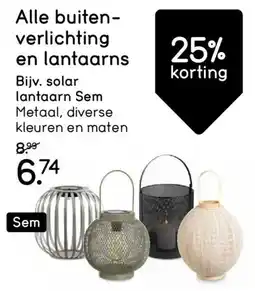 Leen Bakker Alle buitenverlichting en lantaarns aanbieding