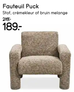 Leen Bakker Fauteuil Puck aanbieding