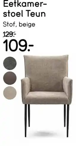 Leen Bakker Eetkamer Stoel Teun aanbieding