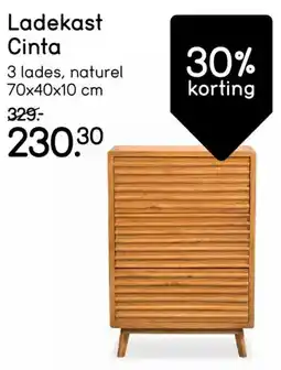 Leen Bakker Ladekast Cinta aanbieding