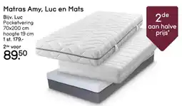 Leen Bakker Matras Amy, Luc en Mats aanbieding