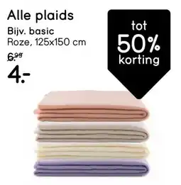 Leen Bakker Alle plaids aanbieding
