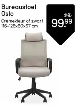 Leen Bakker Bureaustoel Oslo aanbieding