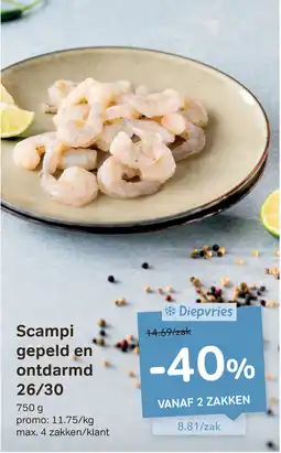 Bon Ap Scampi Gepeld en Ontdarmd 26/30 aanbieding