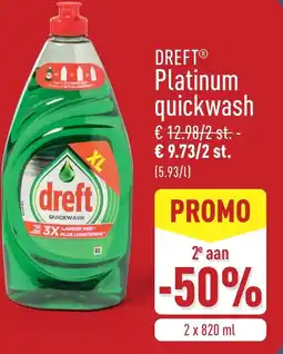 ALDI Dreft platinum quickwash aanbieding