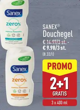 ALDI Sanex Douchegel aanbieding