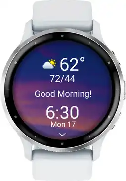 Coolblue Garmin Venu 3 Zilver/Wit aanbieding