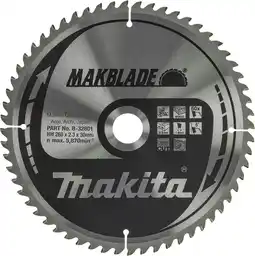 Coolblue Makita Afkortzaagblad Hout Makblade 260x30x2,3 60T aanbieding