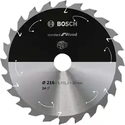Coolblue Bosch Cirkelzaagblad ACCU Standard for Wood 216x30x1.7/1.2x2 aanbieding