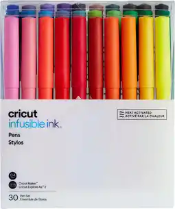Coolblue Cricut Ultimate Infusible Ink Ensemble de Stylos 0,4 mm Lot de 30 aanbieding