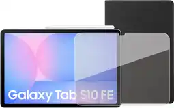 Coolblue Samsung Galaxy Tab S10 FE 10,9 Pouces 128 Go Wifi Bleu Clair + Pack de Protection aanbieding
