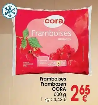 Framboises frambozen cora