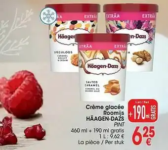 Cora Crème glacée roomijs häagen-dazs pint aanbieding