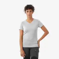 Decathlon Merino T-shirt dames Travel 500 grijs aanbieding