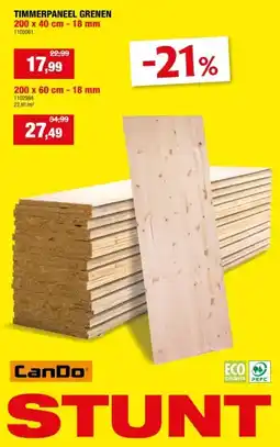 Hubo TIMMERPANEEL GRENEN 200 x 40 cm - 18 mm aanbieding