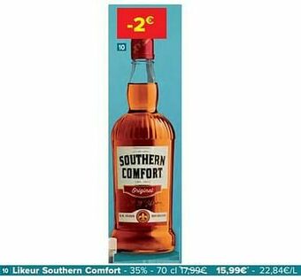 Carrefour Likeur southern comfort aanbieding