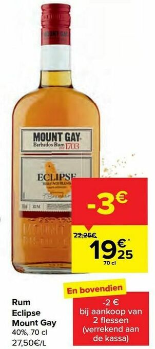 Carrefour Rum eclipse mount gay aanbieding