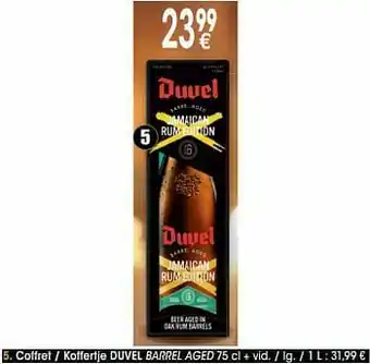 Cora Coffret - koffertje duvel barrel aged aanbieding