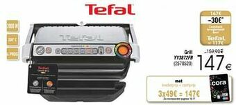 Cora Tefal grill yy3872fb aanbieding
