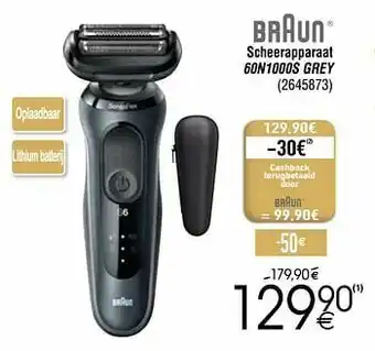 Cora Braun scheerapparaat 60n1000s grey aanbieding
