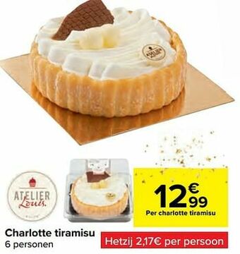 Charlotte tiramisu