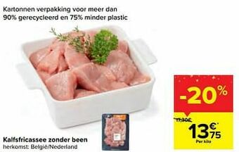 Carrefour Kalfsfricassee zonder been aanbieding