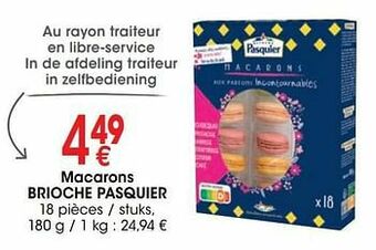 Cora Macarons brioche pasquier aanbieding