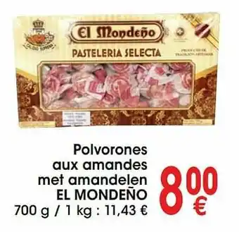 Polvorones aux amandes met amandelen el mondeño