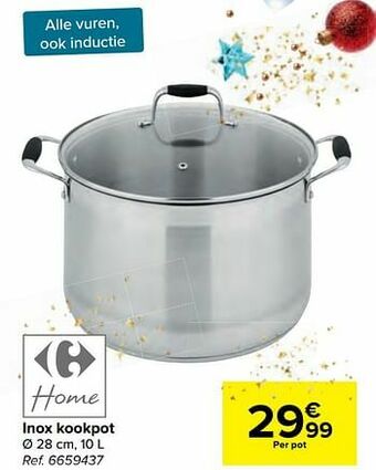 Carrefour Inox kookpot aanbieding